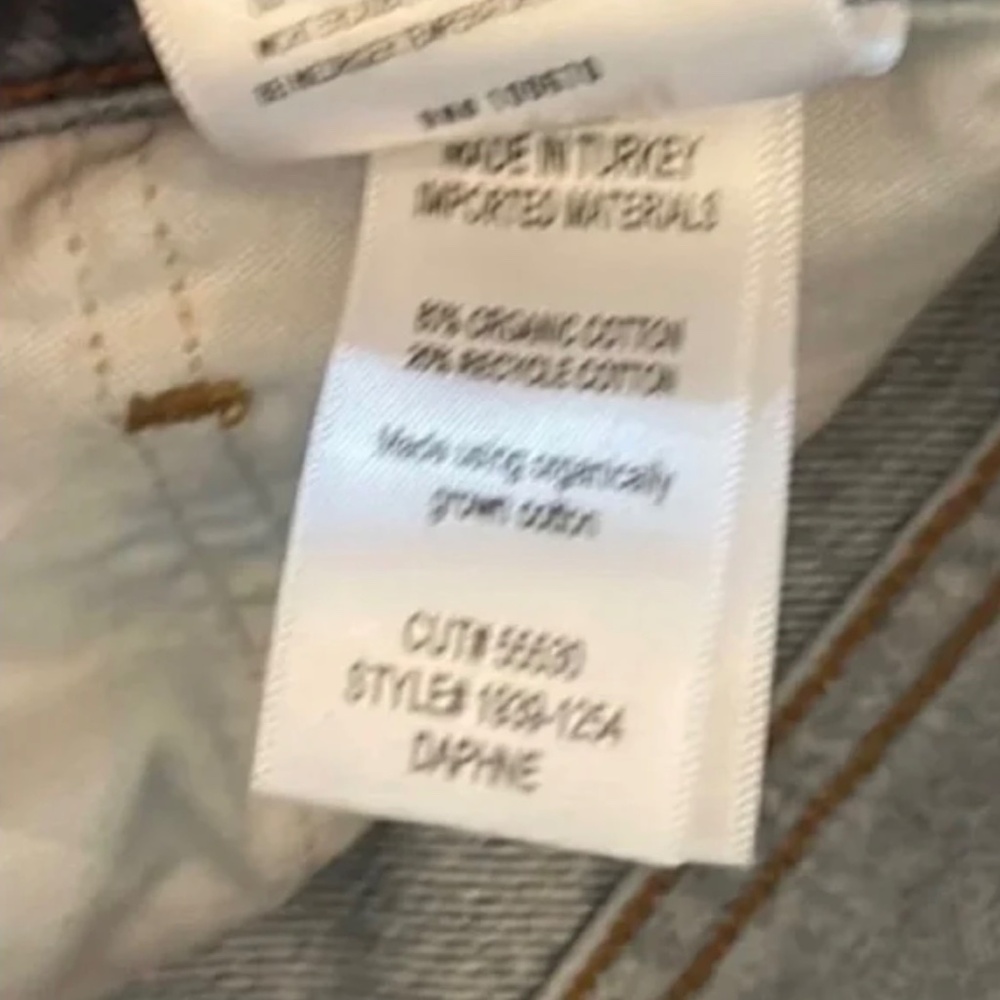 Citizens of Humanity Daphne Crop Jeans 27 Aster Wash High Rise Raw Hem Straight - Picture 10 of 10